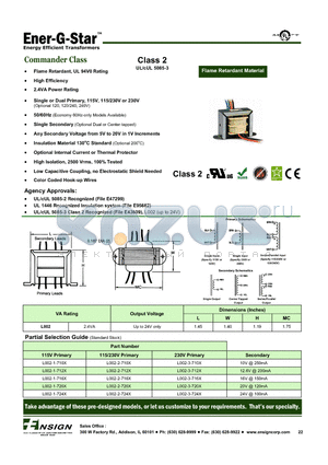 L002-1-716X datasheet - Commander Class