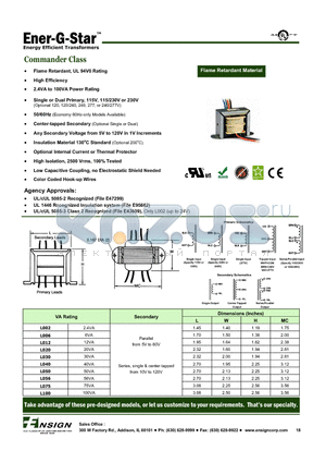 L002-2-510X datasheet - Commander Class