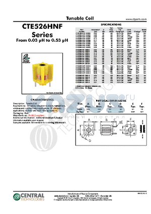 CTE526HNF-100305 datasheet - From 0.03 lH to 0.53 lH