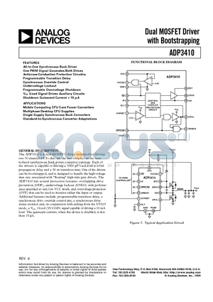 ADP3410KRU datasheet - Dual MOSFET Driver with Bootstrapping