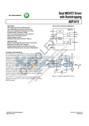 ADP3415LRMZ-REEL datasheet - Dual MOSFET Driver with Bootstrapping