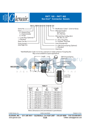 940L009N20G datasheet - Connector Savers