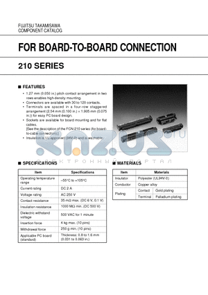 FCN-214J092-G/0 datasheet - FOR BOARD-TO-BOARD CONNECTION