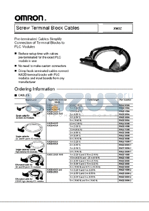 FCN-367J024-AU datasheet - Screw Terminal Block Cables
