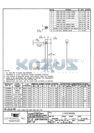 L120CWXXN datasheet - L120CWXXN