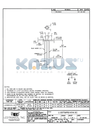 L120TWPB1KY4-3C datasheet - L120TWPB1KY4-3C