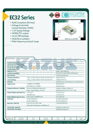 EC3200-24.000M-CL datasheet - OSCILLATOR