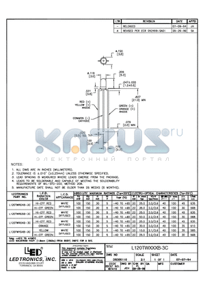 L120TWYG4B-3C datasheet - L120TWXXXB-3C