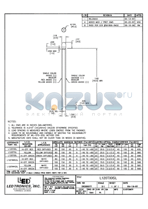 L120TWYG5L datasheet - L120TXX5L