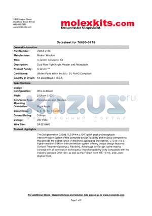 69008-0003 datasheet - Dual Row Right Angle Header and Receptacle