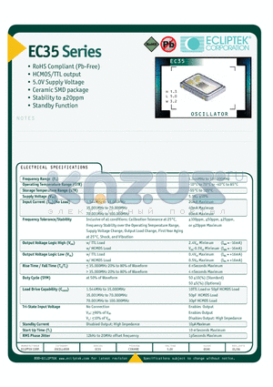 EC3545TSY-30.000MTR datasheet - OSCILLATOR