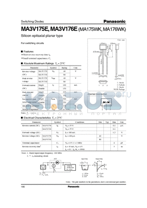 MA175WK datasheet - Silicon epitaxial planar type