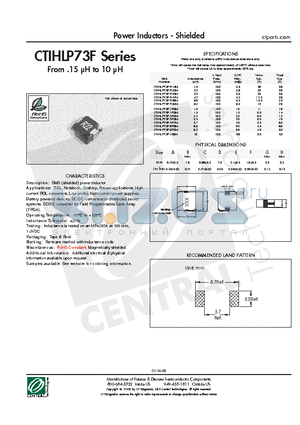 CTIHLP73F-6R8M datasheet - Power Inductors - Shielded