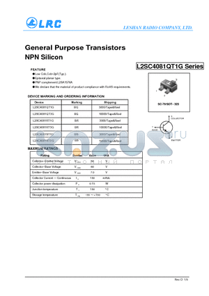 L2SC4081QT3G datasheet - General Purpose Transistors NPN Silicon