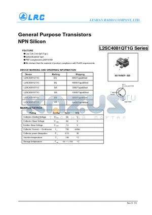 L2SC4081RT1G datasheet - General Purpose Transistors NPN Silicon