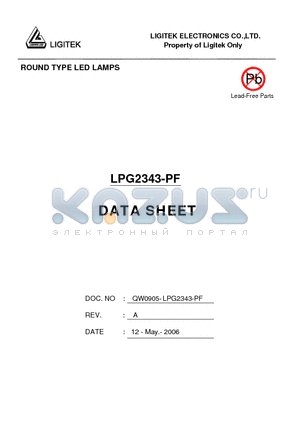 LPG2343-PF datasheet - ROUND TYPE LED LAMPS