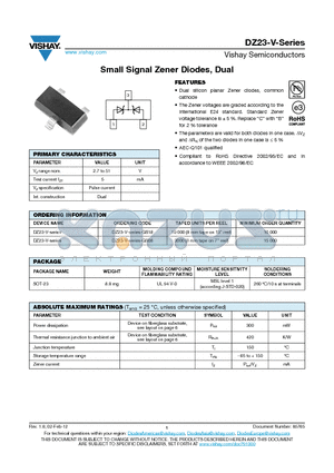 DZ23B20-V datasheet - DZ23-V