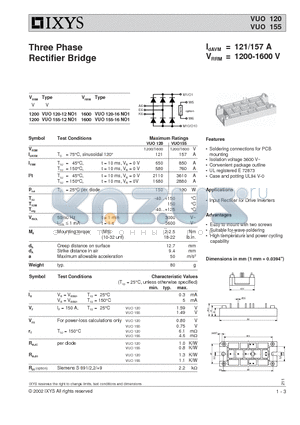 L349 datasheet - Three Phase Rectifier Bridge