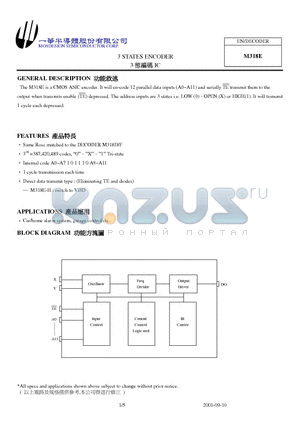 M318E-HS datasheet - 3 STATES ENCODER