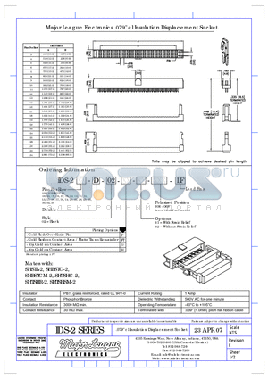 IDS-2 datasheet - .079