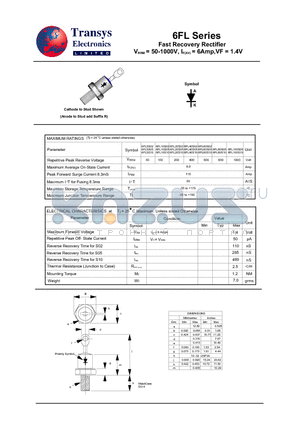 6FL100S10 datasheet - Fast Recovery Rectifier