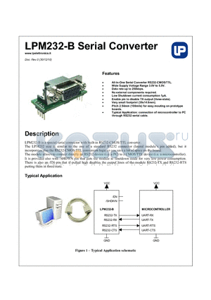 LPM232-B datasheet - Serial Converter