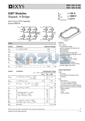 L486 datasheet - IGBT Modules Sixpack, H Bridge