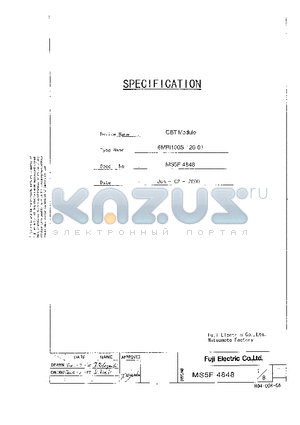 6MBI100S-120-01 datasheet - IGBT Module