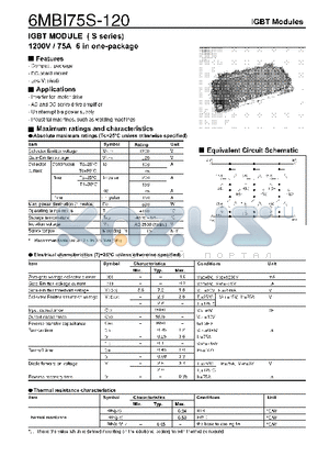 6MBI75S-120_10 datasheet - IGBT MODULE