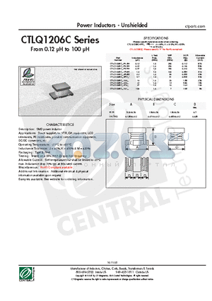 CTLQ1206C-470J datasheet - Power Inductors - Unshielded