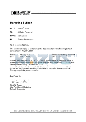 EC7C-35000M datasheet - CRYSTAL