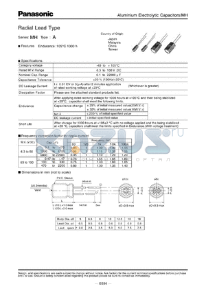 ECA1CMH222 datasheet - Radial Lead Type