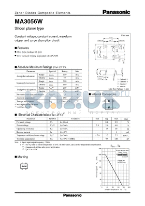 MA3056W datasheet - Silicon planer type