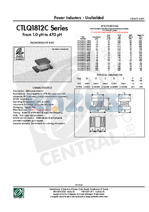 CTLQ1812C-1R0M datasheet - Power Inductors - Unshielded