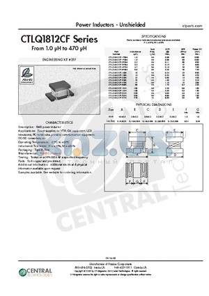 CTLQ1812CF-151K datasheet - Power Inductors - Unshielded