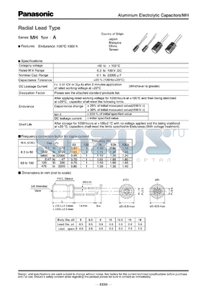 ECA1JMH222 datasheet - Radial Lead Type