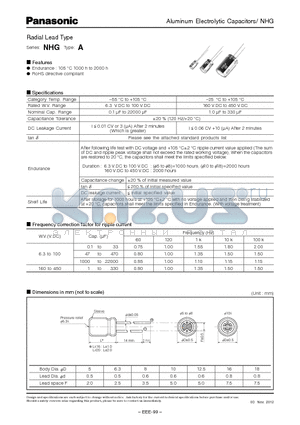 ECA2AHG010 datasheet - Radial Lead Type