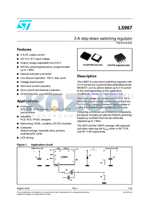 L5987TR datasheet - 3 A step-down switching regulator