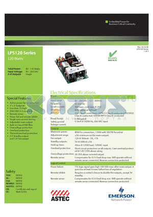 LPS123 datasheet - Active power factor correction