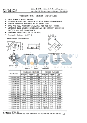 7XF6809-S3P datasheet - INDUCTOR