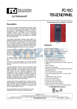 700-01206 datasheet - Ten zone control communicator
