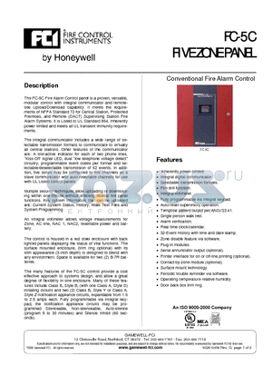 700-01221 datasheet - Five zone control communicator