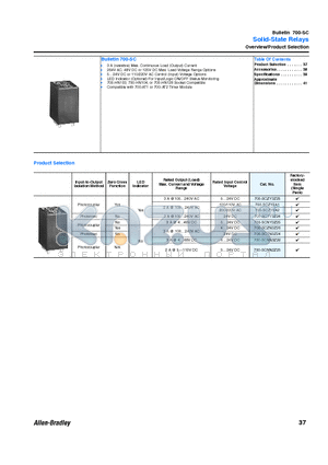 700-SC datasheet - Solid-State Relays
