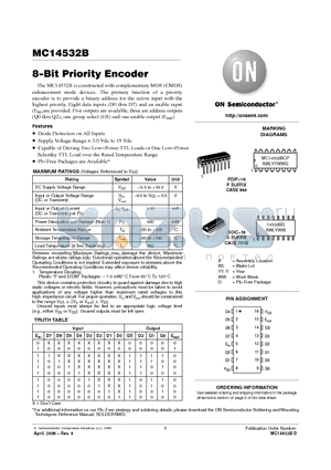 MC14532BCPG datasheet - MC14532B_06