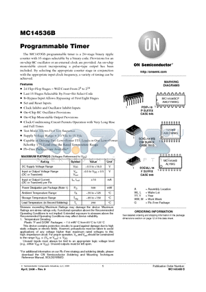 MC14536BCPG datasheet - Programmable Timer