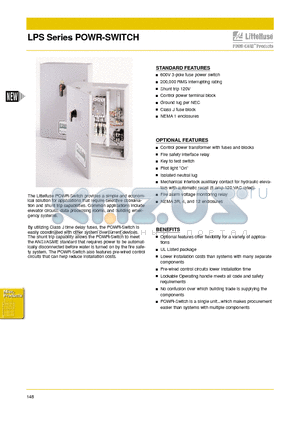 LPS1T60R2KGN2AF3U datasheet - LPS Series POWR-SWITCH