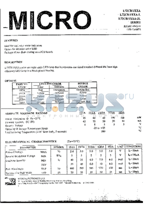 L72CB-1STA-L datasheet - RIGHT ANGLE LED LAMPS