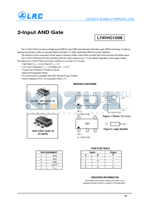 L74VHC1G08 datasheet - 2-Input AND Gate