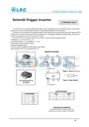L74VHC1G14 datasheet - Schmitt-Trigger Inverter