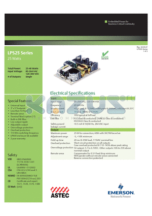 LPS23-T datasheet - Universal input